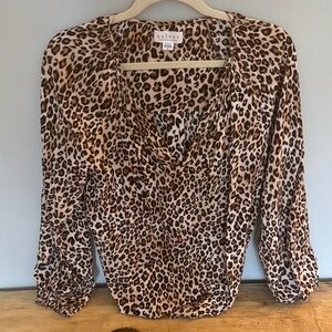 Velvet by Graham & Spencer Animal Print Blouse